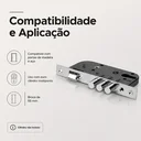 Ver imagem 6 de Fechadura de Segurança Fortezza F-5570-3 3 Pinos de Aço Anti-Mixa Cromada