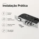 Ver imagem 4 de Fechadura de Segurança Fortezza F-5570-3 3 Pinos de Aço Anti-Mixa Cromada