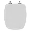 Ver imagem 1 de Assento Sanitário Tampa de Vaso Madeira Mdf Laqueado Stylus para Bacia Celite Quadrado Antigo -