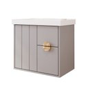 Ver imagem 2 de Gabinete para Banheiro 60cm com 1 Porta 2 Gavetas e Cuba de Embutir Copenhague