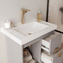 Ver imagem 4 de Gabinete para Banheiro 60cm com 1 Porta 2 Gavetas e Cuba de Embutir Copenhague