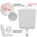 Ver imagem 4 de Caixa de Descarga Baixa Branca com Duplo Acionamento + Conversor de Descarga