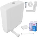 Ver imagem 1 de Caixa de Descarga Baixa Branca com Duplo Acionamento + Conversor de Descarga