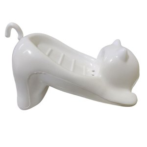 Saboneteira Porta Sabonete Gato Gatinho Banheiro Box Lavabo Pia Mesa Bancada Enfeite Divertido Decor