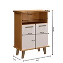 Ver imagem 4 de Balcão de Cozinha 2 Portas com Nicho Arte Smart Espresso Móveis