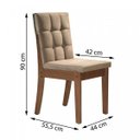 Ver imagem 4 de Conjunto Mesa Texas Tampo Slim Vidro Plus 6 Cadeiras Paris Cel Móveis