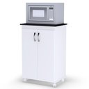 Ver imagem 1 de Balcão Micro-ondas Multiuso Vitória Com 02 Portas Branco