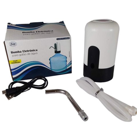 Bomba Eletrica Automatica Galão de Agua Recarregavel Fx Cz19310