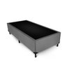 Box Max Ultra Suede Chumbo Solteiro Americano 96x203x30cm - 1
