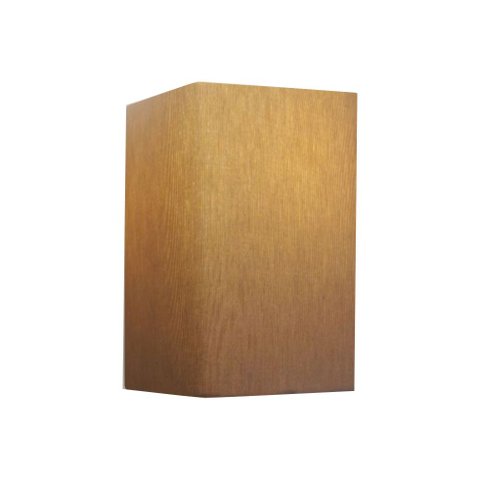 Arandela Retangular Retro Vivare Md-2002 Cúpula em Tecido 25/16x10cm - Bivolt - Palha - 110V/220V