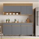 Ver imagem 2 de Cozinha 4 Peças 7 Portas 3 Gavetas Realeza Premium 200 Cm Mdf Nesher