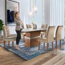 Ver imagem 5 de Conjunto Mesa Capri Tampo Smart Vidro 6 Cadeiras Napoles Cel Móveis