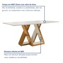Ver imagem 2 de Conjunto Mesa Laguna Tampo Slim Vidro Plus 6 Cadeiras Laguna 