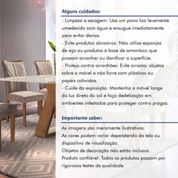 Conjunto Mesa Laguna Tampo Slim Vidro Plus 6 Cadeiras Laguna  - 13