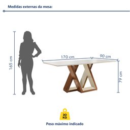 Conjunto Mesa Laguna Tampo Slim Vidro Plus 6 Cadeiras Laguna  - 9