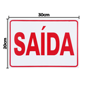 Ver imagem 2 de Combo 10 Placas de Sinalização Saída 30x20 Acesso - S-213 F9e