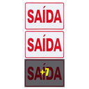 Ver imagem 3 de Combo 10 Placas de Sinalização Saída 30x20 Acesso - S-213 F9e