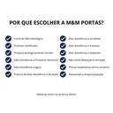 Ver imagem 4 de Kit Porta Branca Hospitalar e Clinicas 90x210 Vai e Vem C/ Vidro Batente 9cm À 14cm