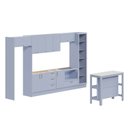 Ver imagem 3 de Cozinha Modulada 10 Pçs sem Tampo com Cristaleira e Ilha Marselha Cabecasa Madeiraoriginals