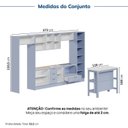 Ver imagem 3 de Cozinha Completa Planejada 100% MDF 10 Peças sem Tampo CabeCasa MadeiraOriginals Marselha Azul