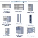 Ver imagem 7 de Cozinha Completa Planejada 100% MDF 10 Peças sem Tampo CabeCasa MadeiraOriginals Marselha Azul