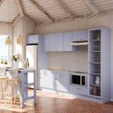 Ver imagem 1 de Cozinha Modulada 10 Pçs sem Tampo com Cristaleira e Ilha Marselha Cabecasa Madeiraoriginals