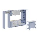 Ver imagem 7 de Cozinha Modulada 10 Pçs sem Tampo com Cristaleira e Ilha Marselha Cabecasa Madeiraoriginals