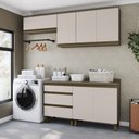 Ver imagem 1 de Lavanderia Modulada 4 Peças com Tampo Lora Casa 812