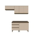 Ver imagem 2 de Lavanderia Modulada 4 Peças com Tampo Lora Casa 812