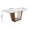 Conjunto Mesa Ibiza Tampo Slim Vidro Plus 6 Cadeiras Ibiza Espresso Móveis - 3