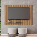 Ver imagem 3 de Combo Painel p/ TV70" Banco Alto Sun Student MDF-MDP Caemmun