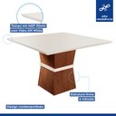 Ver imagem 2 de Conjunto Sala de Jantar Mesa Tampo Slim Vidro Plus 8 Cadeiras Germany Yescasa