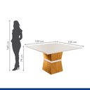 Ver mais imagens de Conjunto Sala de Jantar Mesa Tampo Slim Vidro Plus 8 Cadeiras Germany Yescasa