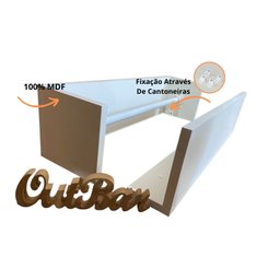 Kit 2 Peças Prateleira Porta Fralda Organizadora Resistente Simples Suporte Quarto Bebê 70cm - 4
