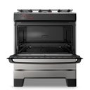Ver imagem 3 de Fogão a Gás Mesa Inox Tampa de Vidro Forno 84l Esmaltec Ideal Top Inox 5 Bocas Bivolt
