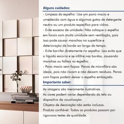 Espelho Decorativo 136,5x78cm Liverpool Espresso Móveis - 6 Espelho Decorativo 136,5x78cm Liverpool Espresso Móveis - 6