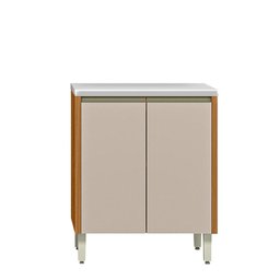 Balcão de Cozinha 2 Portas para Cooktop Nature Off White Tolel Shop Jm - 2