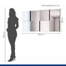 Painel Espelhado Decorativo 136x68cm Futura Espresso Móveis - 3