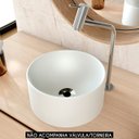 Ver imagem 2 de Cuba Pia para Banheiro Redonda 26cm Celine C08 Cinza - Mpozenato