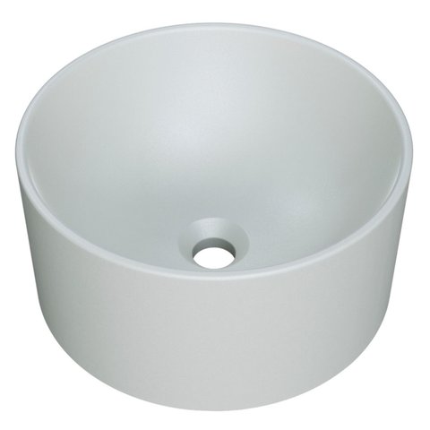 Cuba Pia para Banheiro Redonda 26cm Celine C08 Cinza - Mpozenato