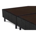 Ver imagem 3 de Cama Box Base Casal Bipartido Universal Suede Black (138 (2 Vol 69x188x20) - Costa Rica
