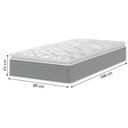 Ver imagem 5 de Cama Box Baú Solteiro Molas Ensacadas Pillow Top 88x188x66cm Martino Cinza Umaflex Cinza