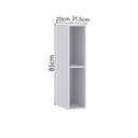 Ver imagem 3 de Nicho Vertical 20cm Premium Luciane Móveis Cinza Cristal
