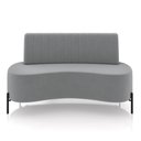 Ver imagem 2 de Sofá Living Decorativo 2 Lugares 1,35m Katara Veludo Cinza G33 - Gran Belo
