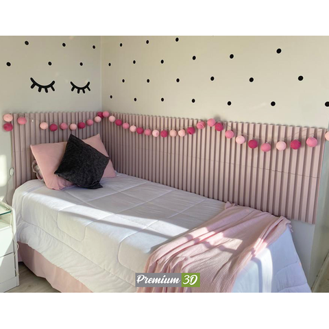 Painel Ripado em Placa 30x30cm (0,09m²) Poliestireno COSMADE MADEIRAS