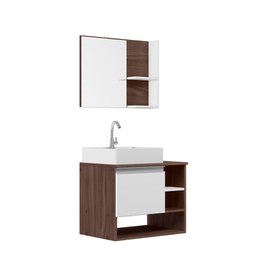 Conjunto Gabinete Armário para Banheiro França completo com Cuba e Torneira - 1