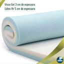 Ver imagem 2 de Pillow Top Visco Nasa Gel + Látex Hr foam Casal 8cm Aumar