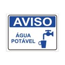 Ver imagem 1 de Placa de Sinalização Aviso Água Potável em Pvc