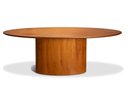 Ver imagem 1 de Mesa de Jantar Oval Lisboa 08 Lugares 220cm x 110cm Tampo Madeira