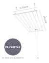 Ver imagem 2 de Varal De Teto Tradicional 130cm x 09 Varetas - Em Alumínio Branco
